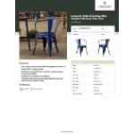 Lancaster Table & Seating Alloy Sapphire Outdoor Arm Chair