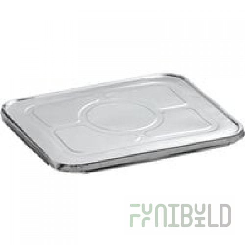 Western Plastics Half Size Foil Steam Table Pan Lid - 100/Case