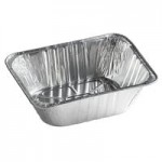 Western Plastics Half Size Foil Steam Table Pan Lid - 100/Case Western Plastics Half Size Foil Steam Table Pan Lid - 100/Case