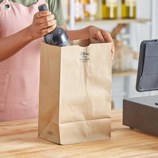 Duro Husky Dubl Life 20 lb. Shorty Heavy-Duty Brown Paper Bag - 400/Bundle Duro Husky Dubl Life 20 lb. Shorty Heavy-Duty Brown Paper Bag - 400/Bundle