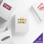 Choice 1/6 57 lb. White Heavy-Duty Paper Customizable Barrel Sack - 500/Case