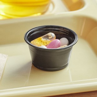 Choice 0.75 oz. Black Plastic Souffle Cup / Portion Cup - 100/Pack Choice 0.75 oz. Black Plastic Souffle Cup / Portion Cup - 100/Pack