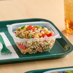 Dart C12SB PresentaBowls Pro 12 oz. Clear Polypropylene Square Bowl - 504/Case