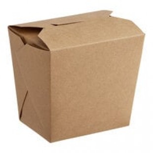 Fold-Pak Earth 16MWEARTHM 16 oz. Microwaveable Paper Take-Out Container - 450/Case