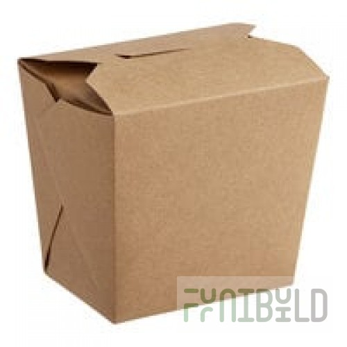 Fold-Pak Earth 16MWEARTHM 16 oz. Microwaveable Paper Take-Out Container - 450/Case