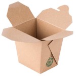 Fold-Pak Earth 16MWEARTHM 16 oz. Microwaveable Paper Take-Out Container - 450/Case