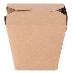 Fold-Pak Earth 16MWEARTHM 16 oz. Microwaveable Paper Take-Out Container - 450/Case