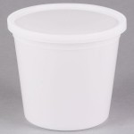168 oz. Translucent Round Deli Container and Lid Combo Pack - 5/Pack 168 oz. Translucent Round Deli Container and Lid Combo Pack - 5/Pack