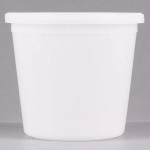 168 oz. Translucent Round Deli Container and Lid Combo Pack - 5/Pack 168 oz. Translucent Round Deli Container and Lid Combo Pack - 5/Pack