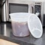 168 oz. Translucent Round Deli Container and Lid Combo Pack - 5/Pack 168 oz. Translucent Round Deli Container and Lid Combo Pack - 5/Pack
