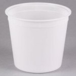 168 oz. Translucent Round Deli Container and Lid Combo Pack - 5/Pack 168 oz. Translucent Round Deli Container and Lid Combo Pack - 5/Pack