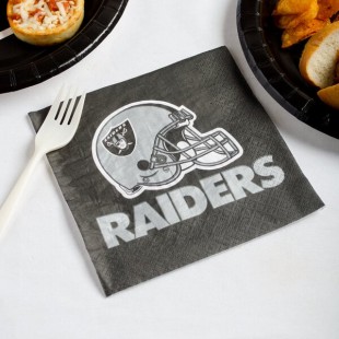Creative Converting Las Vegas Raiders 2-Ply Luncheon Napkin - 192/Case