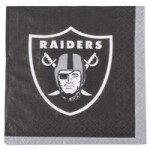 Creative Converting Las Vegas Raiders 2-Ply Luncheon Napkin - 192/Case Creative Converting Las Vegas Raiders 2-Ply Luncheon Napkin - 192/Case