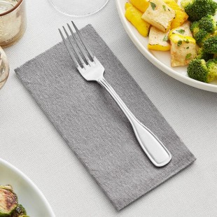 Hoffmaster Natural Onyx Linen-Like 1/8 Fold Dinner Napkin - 15 1/2