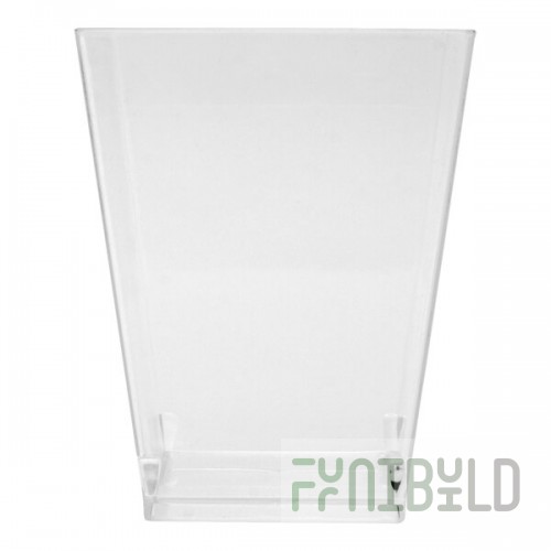 Fineline Tiny Temptations 5.1 oz. Square Clear Plastic Cup - 200/Case