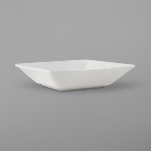 Tuxton ABU-532 Napa AlumaTux 38 oz. Pearl White (European White) Square China Bowl - 12/Case