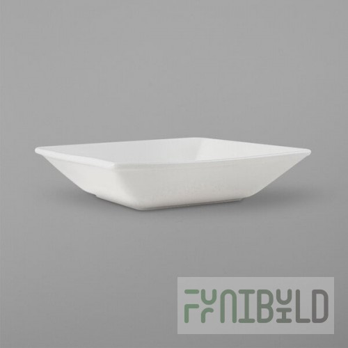 Tuxton ABU-532 Napa AlumaTux 38 oz. Pearl White (European White) Square China Bowl - 12/Case