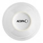 Acopa 3.5 oz. Bright White Rolled Edge Stoneware Fruit Bowl / Monkey Dish - 36/Case