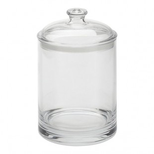 American Metalcraft 120 oz. Clear Polycarbonate Food / Condiment Storage Jar with Lid JPC120