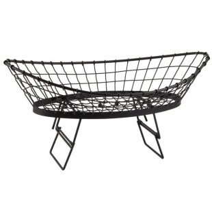 TableCraft GMT2412 Grand Master Transformer Oblong Black Metal Basket - 24