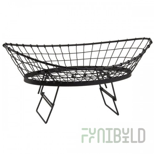 TableCraft GMT2412 Grand Master Transformer Oblong Black Metal Basket - 24