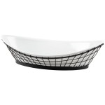 TableCraft GMT2412 Grand Master Transformer Oblong Black Metal Basket - 24 TableCraft GMT2412 Grand Master Transformer Oblong Black Metal Basket - 24