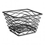 American Metalcraft BNRB46C Square Birdnest Chrome Basket / Riser - 6 American Metalcraft BNRB46C Square Birdnest Chrome Basket / Riser - 6