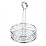 American Metalcraft BNRB46C Square Birdnest Chrome Basket / Riser - 6 American Metalcraft BNRB46C Square Birdnest Chrome Basket / Riser - 6