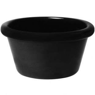 GET S-620-BK 2 oz. Black Smooth Melamine Ramekin - 48/Case GET S-620-BK 2 oz. Black Smooth Melamine Ramekin - 48/Case