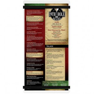 Menu Solutions ACRB-B Clear Frosted 5 1/2 Menu Solutions ACRB-B Clear Frosted 5 1/2
