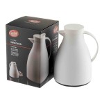 TableCraft 50 oz. White Plastic Coffee Carafe with Glass Liner 12664 - 6/Case