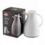 TableCraft 50 oz. White Plastic Coffee Carafe with Glass Liner 12664 - 6/Case