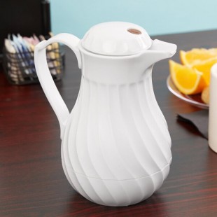 Vollrath 52162 SwirlServe 20 oz. White Hot-N-Cold Beverage Server Vollrath 52162 SwirlServe 20 oz. White Hot-N-Cold Beverage Server