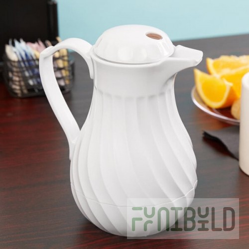 Vollrath 52162 SwirlServe 20 oz. White Hot-N-Cold Beverage Server