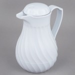 Vollrath 52162 SwirlServe 20 oz. White Hot-N-Cold Beverage Server Vollrath 52162 SwirlServe 20 oz. White Hot-N-Cold Beverage Server