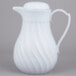 Vollrath 52162 SwirlServe 20 oz. White Hot-N-Cold Beverage Server Vollrath 52162 SwirlServe 20 oz. White Hot-N-Cold Beverage Server