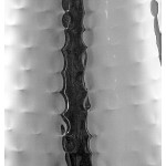 Acopa 64 oz. Hammered Stainless Steel Slender Bell Pitcher with Ice Guard Acopa 64 oz. Hammered Stainless Steel Slender Bell Pitcher with Ice Guard