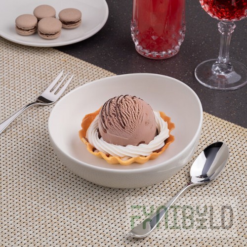Ariane Vital Coupe 59.17 oz. Warm White Round Slanted Porcelain Coupe Bowl - 4/Case