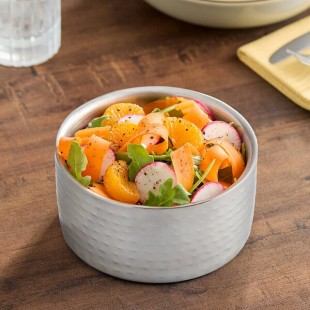 American Metalcraft DWBH6 34 oz. Hammered Double Wall Insulated Stainless Steel Bowl American Metalcraft DWBH6 34 oz. Hammered Double Wall Insulated Stainless Steel Bowl