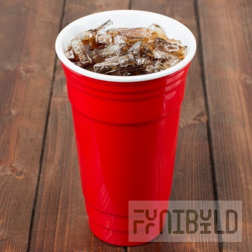 GET SC-32-R To-Go 32 oz. Red Customizable Plastic Reusable Tumbler - 24/Case