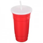 GET SC-32-R To-Go 32 oz. Red Customizable Plastic Reusable Tumbler - 24/Case GET SC-32-R To-Go 32 oz. Red Customizable Plastic Reusable Tumbler - 24/Case
