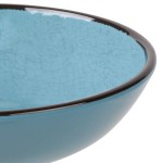 Elite Global Solutions DB8225M Mojave Vintage California 32 oz. Cameo Blue Round Crackle Bowl - 6/Case Elite Global Solutions DB8225M Mojave Vintage California 32 oz. Cameo Blue Round Crackle Bowl - 6/Case