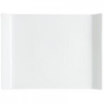 GET B-783-W San Michele 3 oz. White Slanted Melamine Bowl - 48/Case