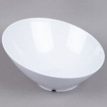 GET B-783-W San Michele 3 oz. White Slanted Melamine Bowl - 48/Case