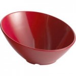GET B-783-W San Michele 3 oz. White Slanted Melamine Bowl - 48/Case