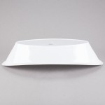 TableCraft MGMT2412 6.75 Qt. White Oblong Melamine Bowl - 24 1/2