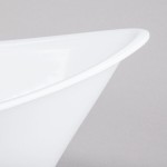 TableCraft MGMT2412 6.75 Qt. White Oblong Melamine Bowl - 24 1/2