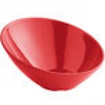 Acopa 20 oz. Red Slanted Melamine Bowl Acopa 20 oz. Red Slanted Melamine Bowl