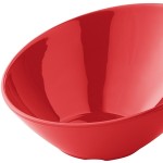 Acopa 20 oz. Red Slanted Melamine Bowl Acopa 20 oz. Red Slanted Melamine Bowl