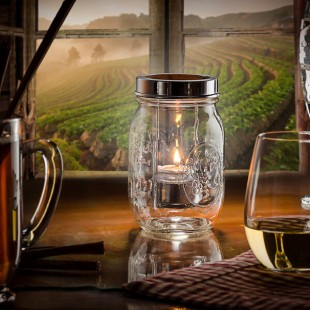Hollowick 1610C Firefly Clear Jar with Tealight Cradle Hollowick 1610C Firefly Clear Jar with Tealight Cradle
